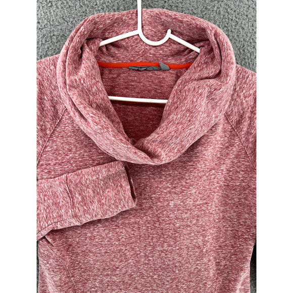 ATHLETA Women Cowl Funnel Neck Pullover Sweatshirt Pink Heather Style 929690 - Picture 1 of 15